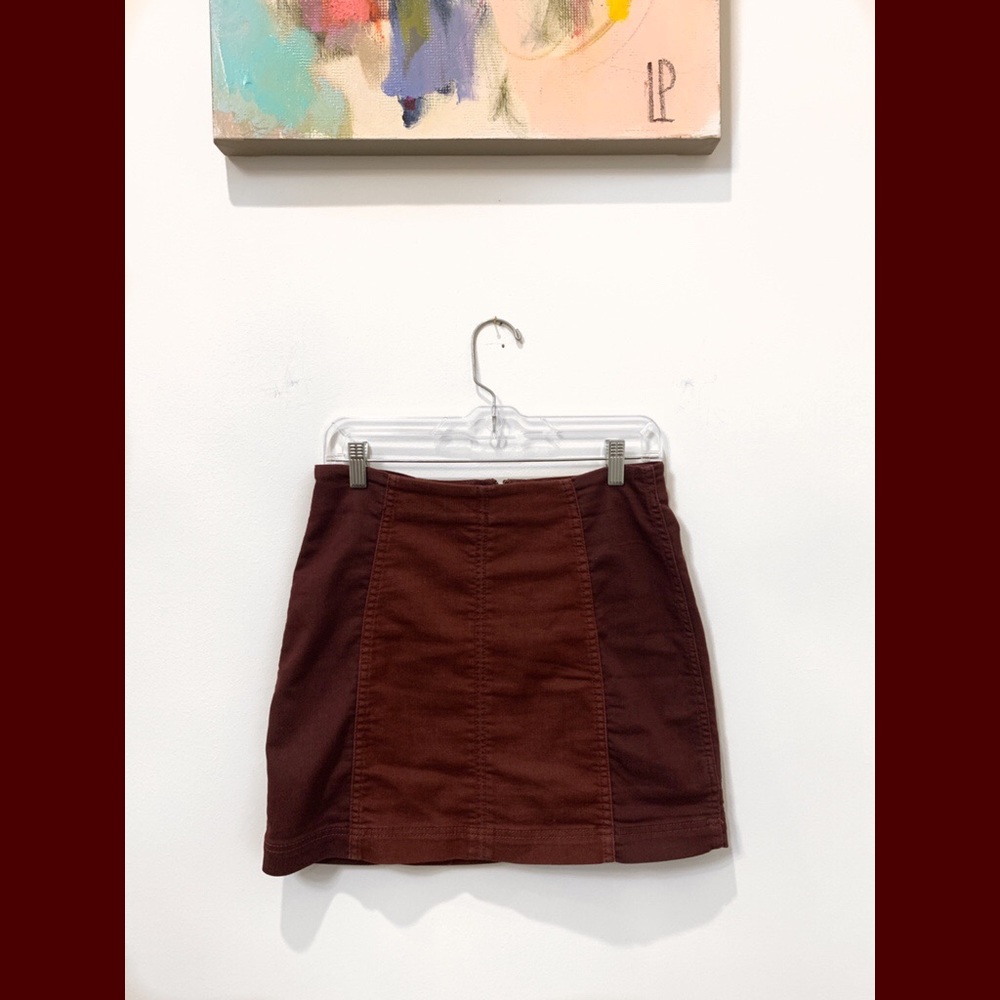 Free People Modern Femme Denim Mini Skirt